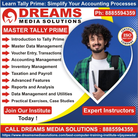 Tally Training Institute in Vijayawada, Tally Course in Vijayawada - Dreams Media Solutions Vijayawada Tally Training Institute in Vijayawada, Tally Course in Vijayawada - Dreams Media Solutions Vijayawada